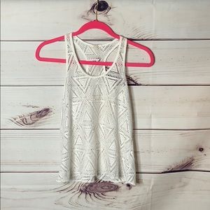 Aeropostale • mesh tank/cover up